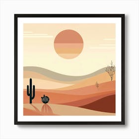 Desert Landscape 4 Art Print