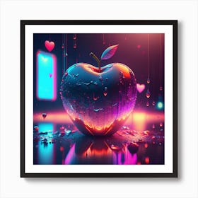 Shiny Apple Art Print