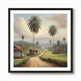 Road In Java Art Print 1 Art Print