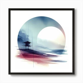 Moon In The Sky Art Print