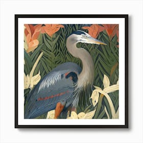 Blue Heron 9 Art Print