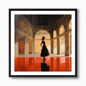 Ballerina Practicing A Pirouette 1 Art Print