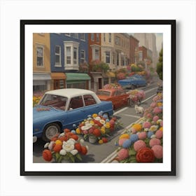 San Francisco Street Scene Art Print