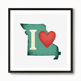 I Love Missouri Art Print