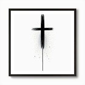 Cross Painting Art Print