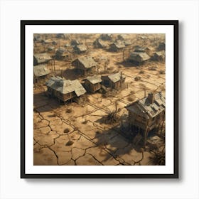 Climate Change Global Warming Drought Trending On Artstation Sharp Focus Studio Photo Intricat (14) Art Print