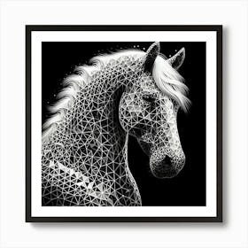 Abstract Horse 12 Art Print