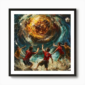 Soccer Game 2 Art Print