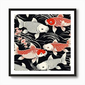 Koi Fish Art Print