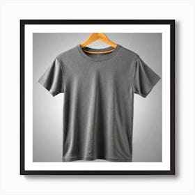 Gray T - Shirt Art Print