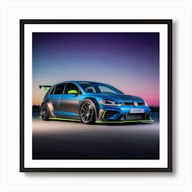 Volkswagen Golf R 7 Art Print