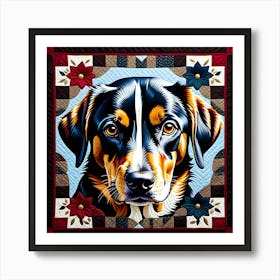 Dog Quilt 1 Art Print