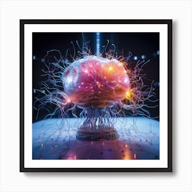 Artificial Brain Art Print