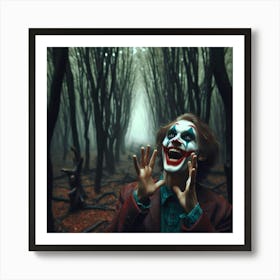 Joker In The Woods 17 Art Print