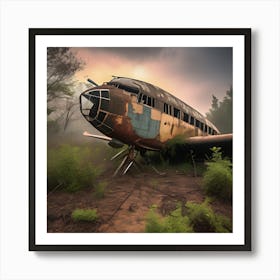 Abandoned Plane 3 Art Print