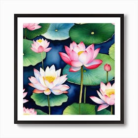 Lotus Flower 67 Art Print