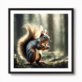 Squirrel In The Forest 241 Art Print