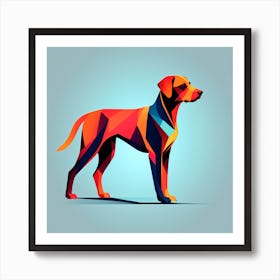 Abstract Dog, colorful dog illustration, Rhodesian Ridgeback, Vizsla, dog portrait, animal illustration, digital art, pet art, dog artwork, dog drawing, dog painting, dog wallpaper, dog background, dog lover gift, dog décor, dog poster, dog print, pet, dog Art Print