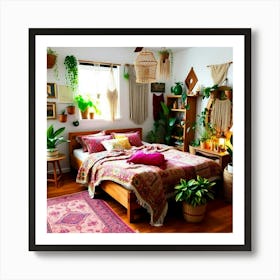 Bohemian Bedroom Art Print