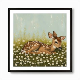 Fawn Fairycore Painting 1 Art Print