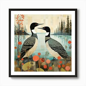 Bird In Nature Loon 4 Art Print