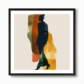 Silhouette Of A Woman 12 Art Print