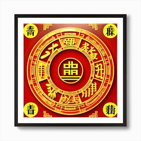 Chinese Zodiac Symbol 45 Art Print