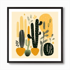 Cactus Illustration 8 Art Print