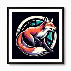 Fox Logo Art Print