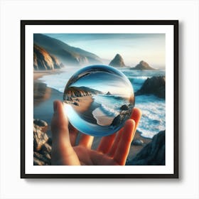 Reflection In A Glass Ball Art Print