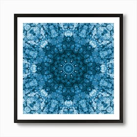 Blue Abstract Pattern 1 Art Print