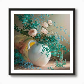 Flowers In A Vase 18 Art Print