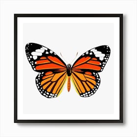 Butterfly Orange Art Print