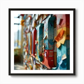 A Creative Collage Overflowing With Color Varying From Vibrant Hues To Pastel Whispers Composed From 2 1 Art Print