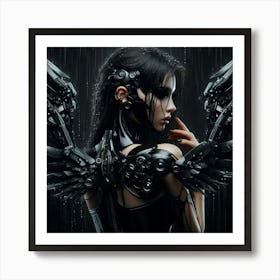 Girl With Wings Art Print