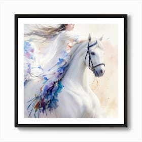 White Horse 1 Art Print