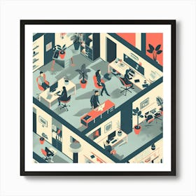 Office Interior 2 Art Print