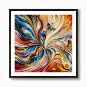 Abstract Butterfly Art Art Print