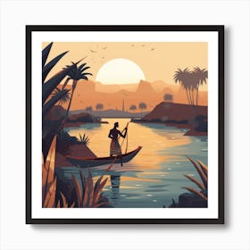 Egyptian Sunset 1 Art Print