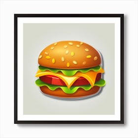 Hamburger Icon Art Print