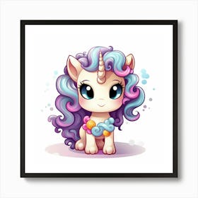 Cute Unicorn 678 Art Print