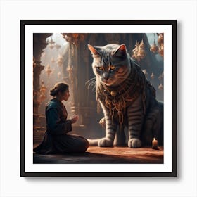 Tiger And The Lion Art Print