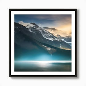 Sunrise Over The Mountains Art Print