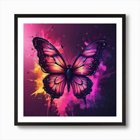 Butterfly Painting 300 Art Print