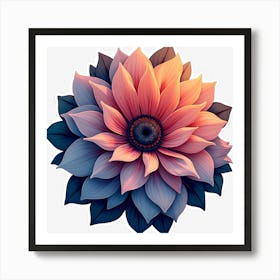 Dahlia Flower 2 Art Print