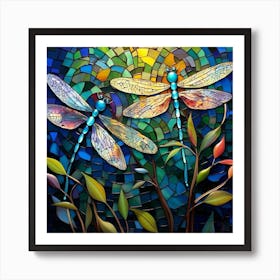 Dragonflies 40 Art Print