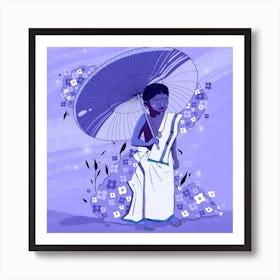 Summer Blues Square Art Print