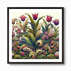 Tulip Garden 19 Art Print