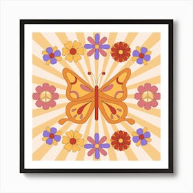 70s Groove Retro Art Print