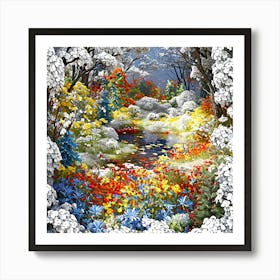 Snowy Forest 1 Art Print